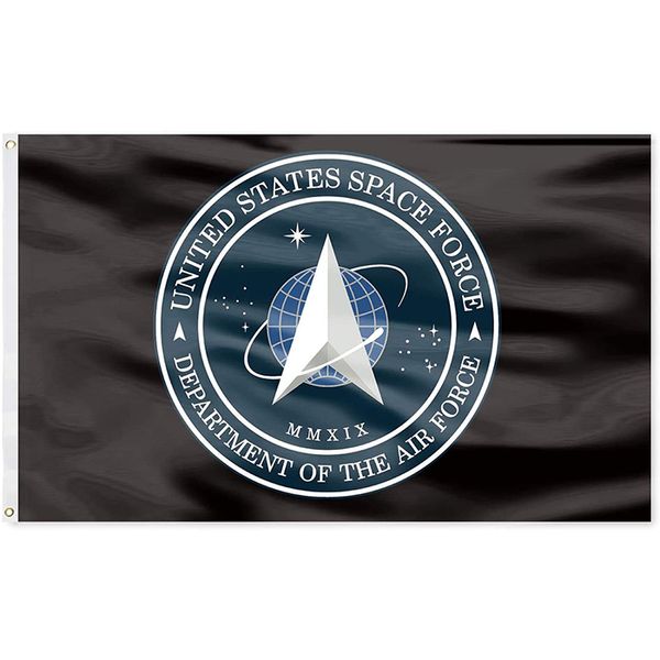 3x5 American United States Space Force Flag, Sports Club Outdoor Indoor Polyester imprimé personnalisé 3X5FT, Double couture avec œillets en laiton