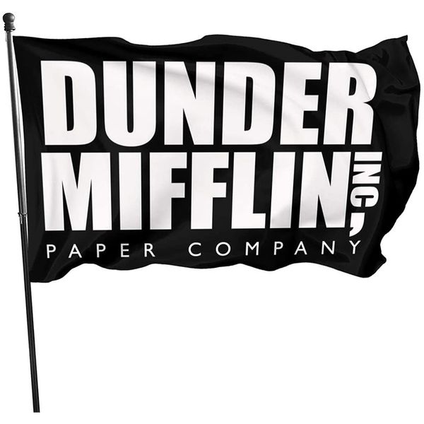 3x5 Dunder Mifflin Drapeau Bannière 100% Polyester Tissu Impression Numérique Décoratif Tous Les Pays National