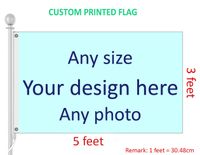 Flag et bannière personnalisé de 3x5 pieds tout logo Toute couleur 100d Polyester Impression numérique avec couverture d'arbre