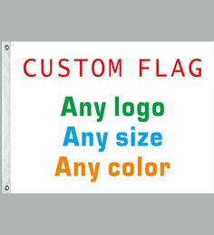 Flag et bannière personnalisé de 3x5 pieds tout logo Toute couleur 100d Couverture d'impression numérique en polyester grommets6768980