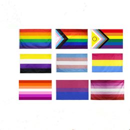 3x5 ft Gay Flag Rainbow Pride Progressive LGBT Flags Banner Party Decorations