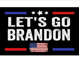 3x5 ft Laten we Go Brandon Flags Trump Flag 2024 President Verkiezing 90 * 150cm Ondersteuning Personaliseer DHL-schip