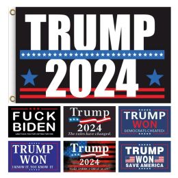 3x5 ft Rendre l'Amérique à nouveau Trump Flag 2024 Président américain Banner électoral Donald Trump USA Ensign Présidents Présidents 0410