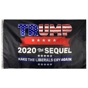 3x5 pies Trump Flag 2020 The Sequel Make The Liberals Cry Again Flag Banner Venta al por mayor Precio barato para publicidad, envío gratis