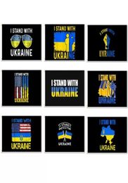 3x5 ft Oekraïne vlag met messing doorvoertuums We Ik sta met Oekraïne vrede Oekraïense blauwe gele indoor buitenvlaggen banners banners tekenen poly2466080