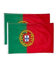 Banners de drapeaux Portugal 3x5 150x90cm National Hanging Flying Flying Fabric Polyester pour l'utilisation en plein air intérieure 7682585
