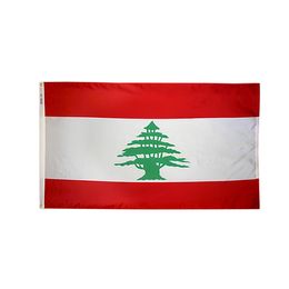3x5ft 150x90cm Libanon vlag en banner nationale digitale gedrukte polyester reclame outdoor indoor, populairste vlag