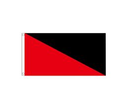 Flag anarcho de 3x5ft, impression de tissu en polyester 100D à double cousé, 80% de saignement avec une couche, livraison gratuite7702147