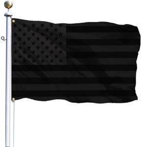 3x5ft Black American Flag Polyester No Quarter krijgt ons USA Historische bescherming Banner Vlag Dubbelzijdig Indoor Outdoor GCE13411