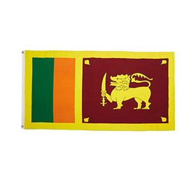 3x5ft Custom Sri Lanka Flag Hoge Kwaliteit Digitale Gedrukt Polyester Reclame Outdoor Indoor, Meest populaire Vlag, Gratis Verzending