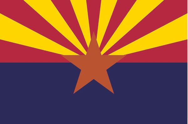 3X5FT USA Arizona State Drapeau Américain États-Unis Drapeau Bannière Bord Double Stiched Durable Polyester Décoratif