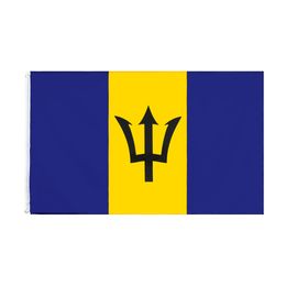 3x5Fts 90x150cm drapeaux barbadiens drapeau de la barbade bannière en Polyester pour la décoration intérieure et extérieure vente en gros directe d'usine