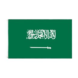 3x5Fts 90x150 cm Koninkrijk Saoedi-Arabië Saoedi-Arabië Vlag Banner voor Indoor Outdoor Decoratie Directe Fabriek Groothandel