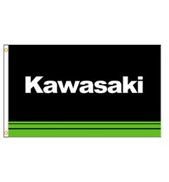 3x5fts Japon Kawasaki Motorcycle Racing Flag for Garage Decoration Banner8043501