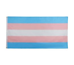 3x5 pieds LGBT agenre fierté translocalité trans transgenre drapeau 90x150cm usine directe entière double couture 1960408