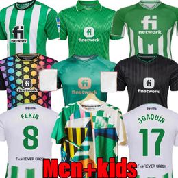 23 24 25 Real Betis isco maglie da calcio 2024 Pre-match joaquin fekir b.iglesias Canales Willian J Camicia William Camarasa Juanmi Victor Ruiz uniforme da calcio