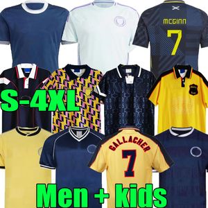 3xl 4xl 2024 Retro 1982 86 89 91 92 93 94 96 98 00 Schotland 2000 24 25 Scottish National Team McGinn Set 1978 Home Away voetbalshirt