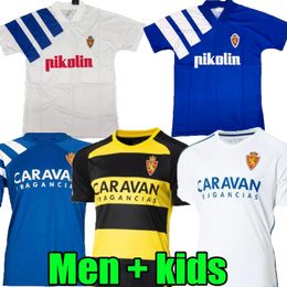 Retro 1992 93 23 24 Real Zaragoza Ivan Soccer Jerseys Zapater 2024 2023 Jersey Pombo Shinji Special Edition Guti Mollejo L.Suarez Men Kids Football Shirts
