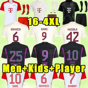 3XL 4XL 23 24 Bayern Munich Soccer Jerseys DE LIGT SANE 2023 2024 Chemise de football HERNANDEZ GORETZKA GNABRY KIMMICH fans version joueur LEWANDOWSKI hommes enfants kits complets