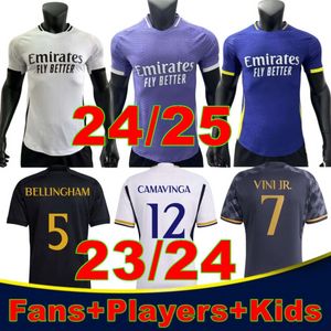 3xl 4xl 24 25 Bellingham Soccer Jerseys 2024 Real Madrids Vini Jr Benzema Camavinga Rodrygo Rudiger Modric Kroos Tchouameni Valverde Men Kids Kirt Uniforms