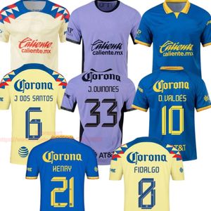 3XL 4XL Club America Voetbalshirts 23 24 FIDALGO J. QUINONES HENRY Fanspelerversie Thuis weg D. VALDES Voetbalshirts Top Thaise kwaliteit tenue