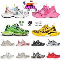 3XL Designer Chaussures Plate-forme Mesh Plateforme Casual Sports Baskets Rose Argent Gris Vert Bleu Jaune Rouge Top Qualité Hommes Femmes Baskets De Luxe Taille 36-46