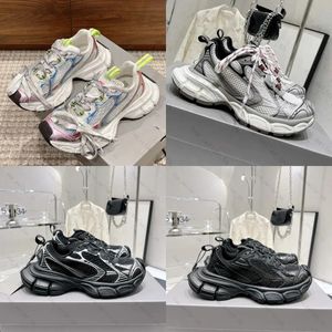 3XL Designer Chaussures Femmes Hommes Track Runners Plateforme Baskets Rose Multicolore Bleu Jaune Triple Noir Rose Or Rose Mesh Mocassins Baskets De Sport De Luxe