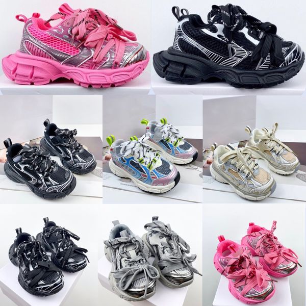 3XL zapatillas para niños, niños, jóvenes, niños pequeños, zapatos, zapatillas fantasma, niñas, París, zapatos de diseñador para niños, zapatillas negras para bebés