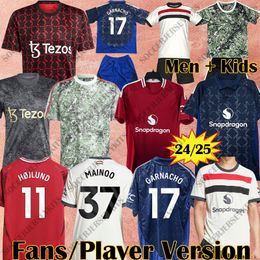 3xl mainoo hojlund casemiro manchestee 2024 United 4xl Stone Roses Jerseys de foot