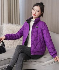 3XL violet veste de créateur femmes Beige vers le bas coton à manches longues vestes à carreaux manteau femme PD3066