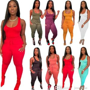 3xl Femmes survêtements Summer 2 pièces Tabarger sexy et pantalon de survêtement Belt Tether Optifits Costume de jogging Plus Vêtements décontractés