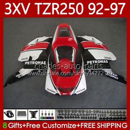 3XV Corps Pour YAMAHA TZR-250 YPVS TZR250R 1992 1993 1994 1995 1996 1997 Rouge noir Carrosserie 117No.80 TZR250-R TZR250RR 92-97 TZR 250 TZR250 R RR 92 93 94 95 96 9 7 Carénage