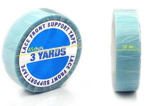 3 YARDS SUPER TAPE BLEU Ruban adhésif double face pour extensions de cheveux colle collante pour perruque de dentelle