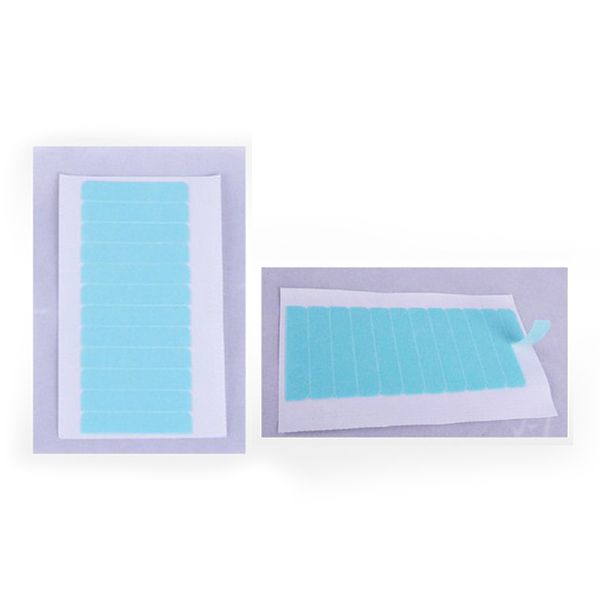 Super bande adhésive Double face prédécoupée, 4x0.8cm, 2 feuilles/24 pièces, pour trame cutanée, Extensions de cheveux, ruban imperméable, cadeau de fête, ruban Washi