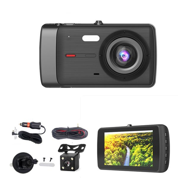 4.0 pouces voiture DVR Full HD 1080P Dash Cam caméra de recul miroir enregistreur vidéo moniteur de stationnement Vision nocturne Auto Dashcam Black Box X402