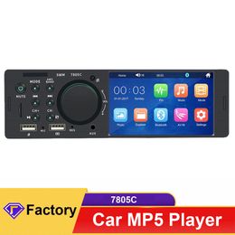 4.1 "Auto Radio 1 DIN Touch Screen MP5 Player Bluetooth Hands Free Audio USB TF 7 Colors Lighting Stereo System Head Unit 7805C