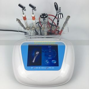 4-1 Six radiofréquence polaire RF Diamond Microdermabrasion Dermabrasion Spray de peeling du visage Spa galvanique à usage domestique Machine de soins du visage