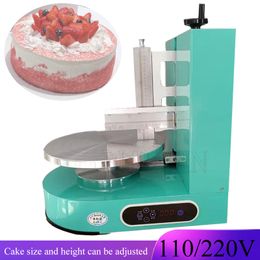 Máquina de recubrimiento de glaseado de crema para pastel de cumpleaños grande de 4-12 pulgadas, 110V, 220V, extensión de mantequilla para pan y bodas