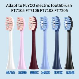 4-16pcs Têtes de brosse à dents de remplacement pour Flyco FT7105 / FT7106 / FT7108 / FT7205 / Th01 Brosse de dents électrique Heads de remplacement universel 240507