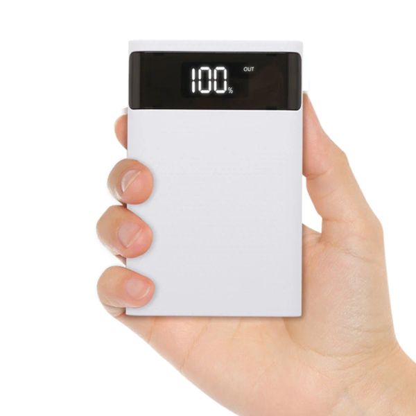 4 * 18650 Banque d'alimentation 15000mAh USB Type C 5V Boîte de stockage de batterie sans batterie Charge rapide pour iPhone Huawei Samsung