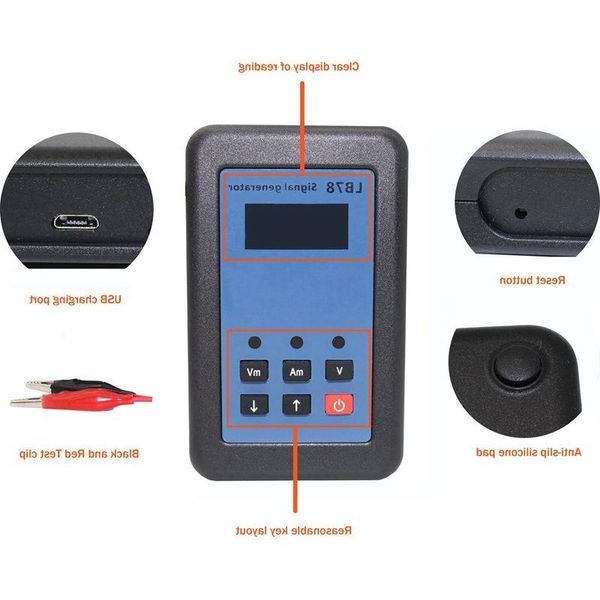 Livraison gratuite 4-20Ma /0-10V/Mv Générateur de signal de tension de courant Source de signal Calibrateur Testeur de signal Qtatl