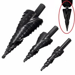 4-20mm 4-32mm kobaltstap boor set stikstof hoge snelheid stalen spiraal voor metalen kegel driehoek schacht gat cutter professionele bits