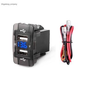 Toma – chargeur de téléphone rapide 12V 24V, double Port 4,2 a, avec voltmètre LED, adaptateur de prise USB intégré pour voiture Honda Crv CB500X