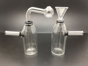 4.2inch Mini Bubbler Glass Oil Burner Pipas de tabaco de agua Bong Smoking Oil Rigs Portable Hand Dab Rig con Downstem desmontable