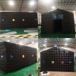 4 2x4 2x3 3m Black Party Tente Ballon de la maison aérienne en pente de tente noire Black Tent.