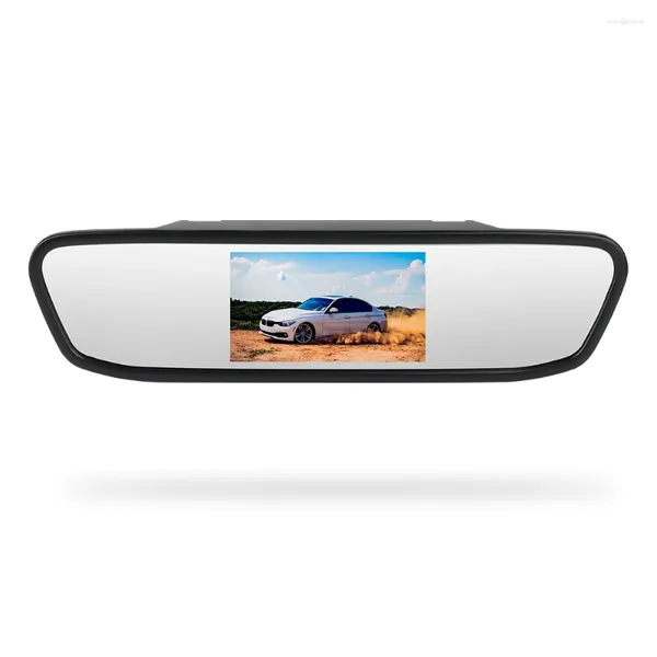 Pantalla de 4,3 pulgadas TFT LCD pantalla a Color aparcamiento espejo trasero de coche Monitor HD para cámara de visión visión nocturna marcha atrás