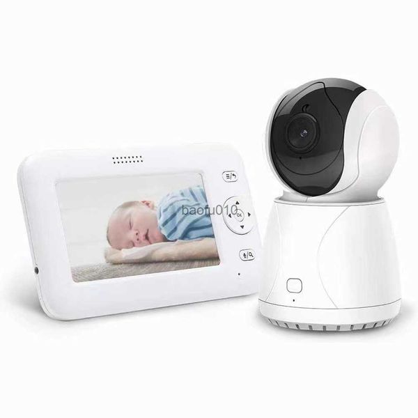 Moniteur bébé sans fil 4,3 pouces pour bébé caméra moniteur vision nocturne caméra audio berceuses enregistrement lecture avec carte SD L230619