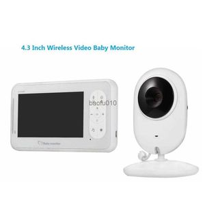 Moniteur de bébé sans fil de 4,3 pouces Surveillance de la température Caméra de sécurité à vision nocturne audio bidirectionnelle L230619