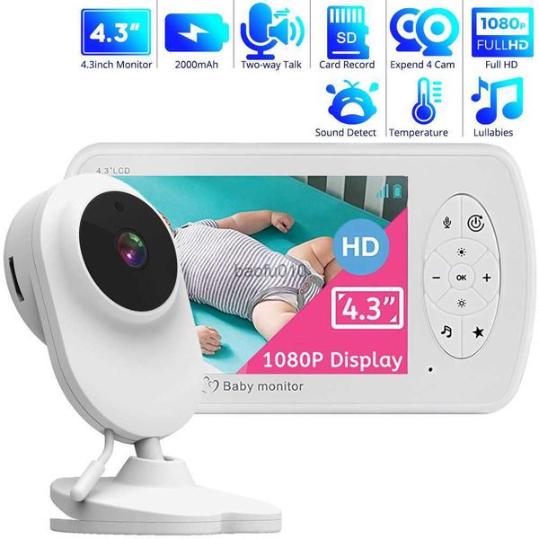 4,3 pouces sans fil vidéo couleur bébé moniteur 1080P caméra audio moniteur de température 2 voies audio VOX Lullaby Nanny caméra de sécurité L230619