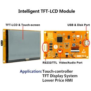 4,3 pouces avec panneau tactile HMI Graphic LCD Afficher le module Prise en charge de ESP32 MCU / Arduino